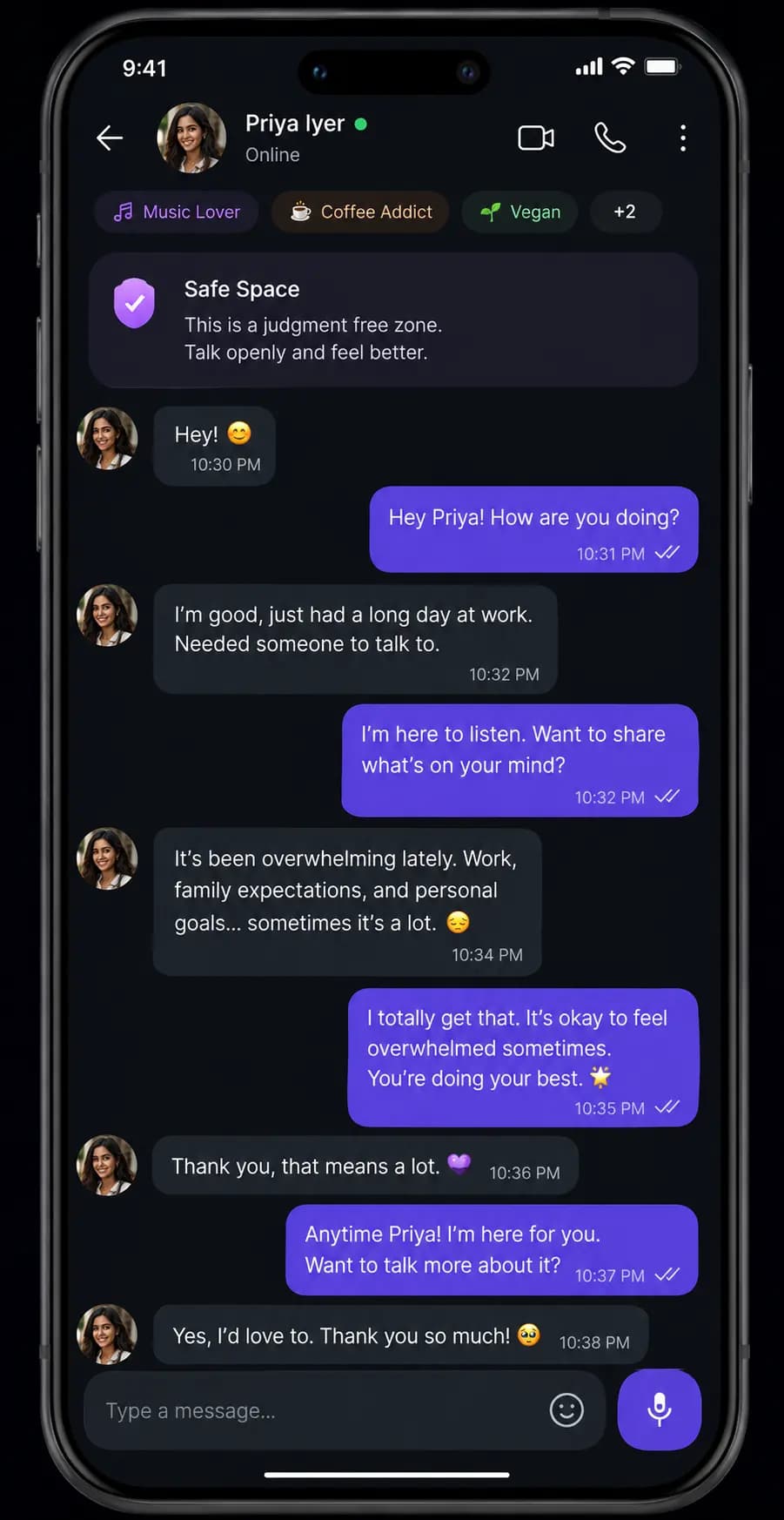 Chat first, if you want